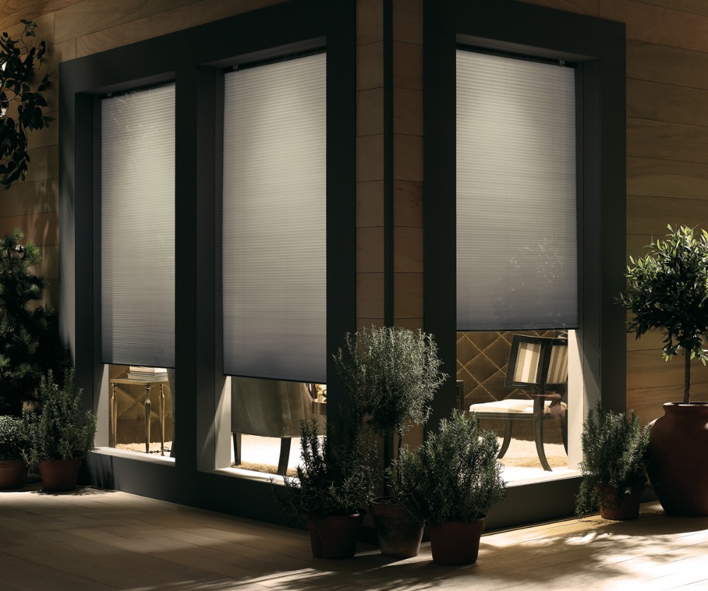 Cell shades in a modern house